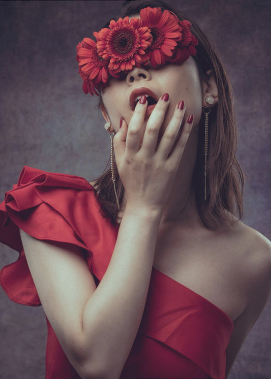 Ragazza gerbera | Stampe su Tela