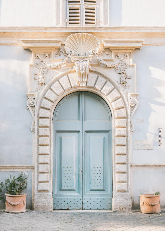 Tons bleus de Rome-Photographie de voyage en Italie | Tableaux sur Toile
