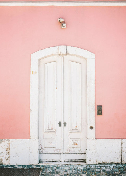 La porte blanche de Lisbonne | Tableaux sur Toile