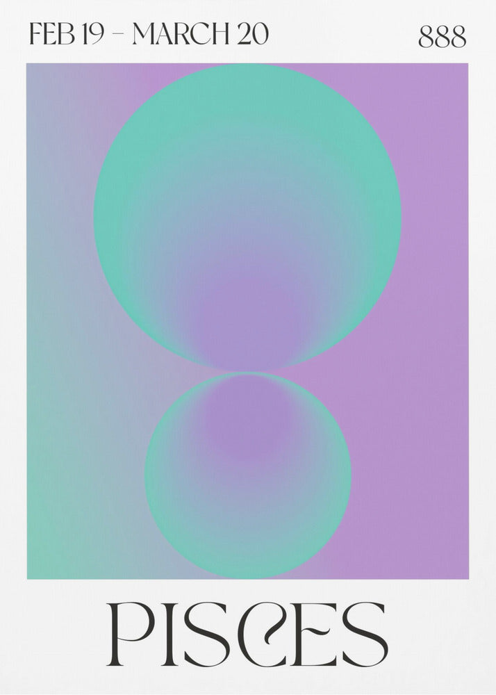 Pisces Aura Angel Number 888 | Canvas