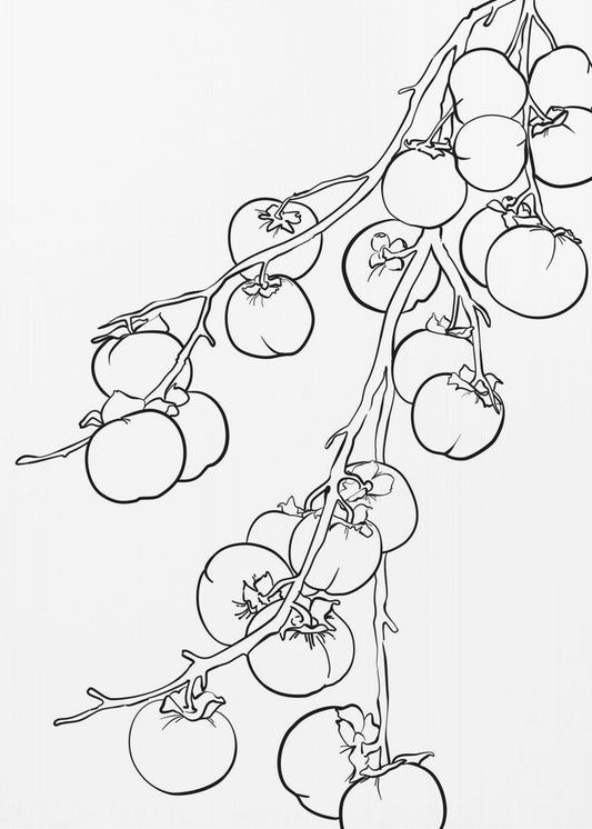 Branch of persimmons | Poster