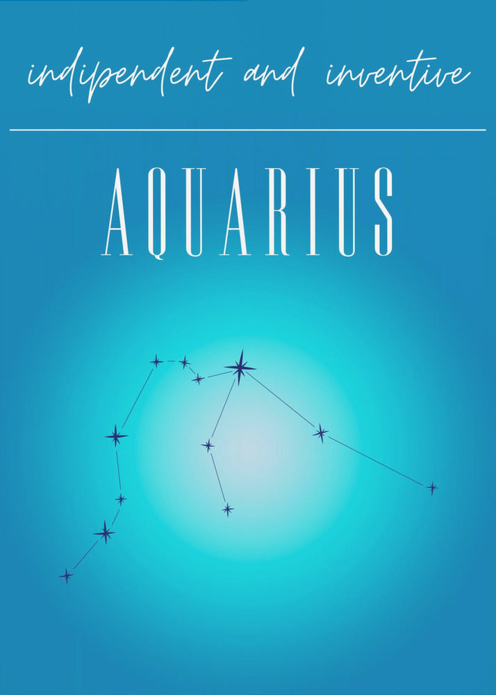 Aquarius Zodiac Print Art | Poster