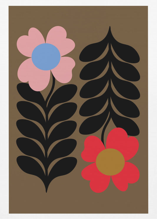 Bloemen Goud | Canvasprints