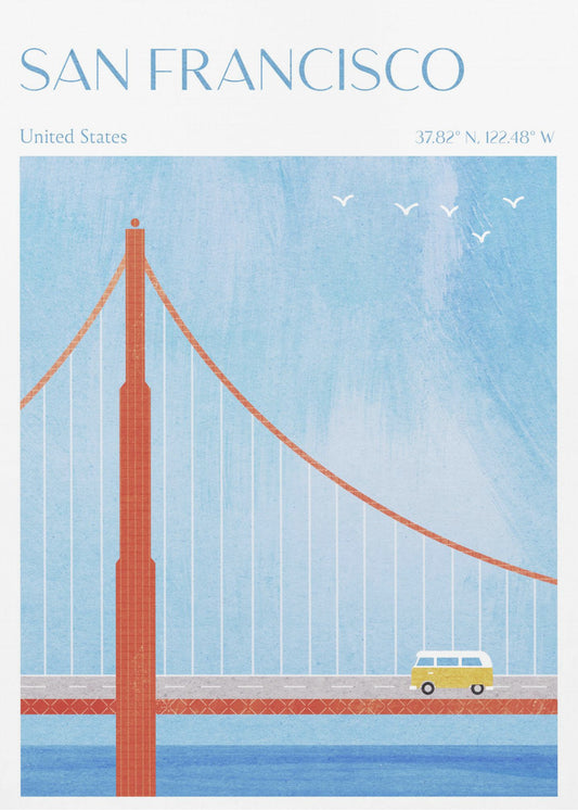 San Francisco, Golden Gate -silta | Canvastaulut