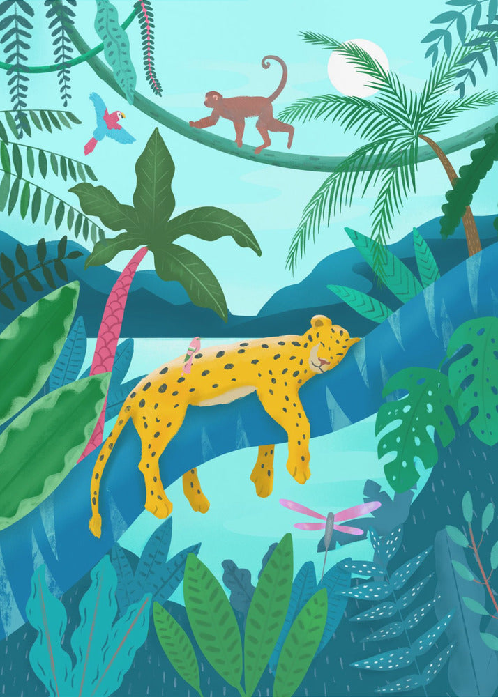 Leopardo della giungla | Stampe su Tela
