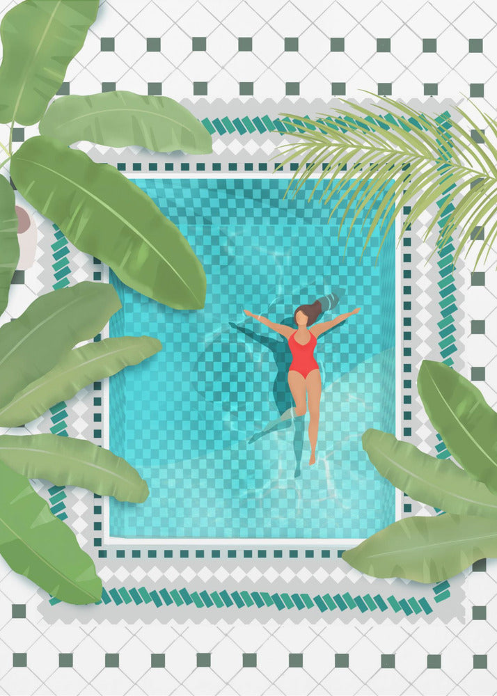 Riad Piscine | Tableaux sur Toile