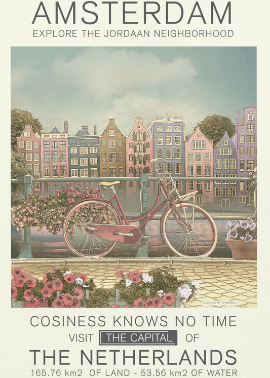 Imprimé Amsterdam | Tableaux sur Toile