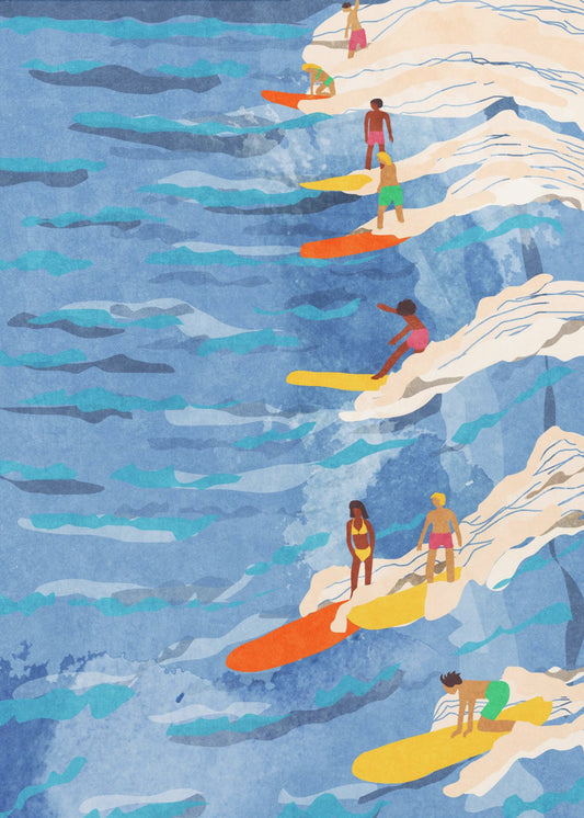 ontspannen surfen | Canvasprints