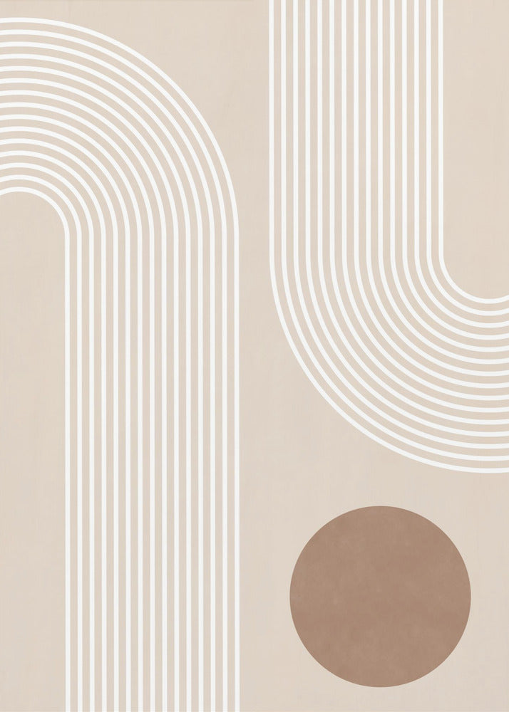 Beige boog Posters - Kunstdrukken | Canvasprints