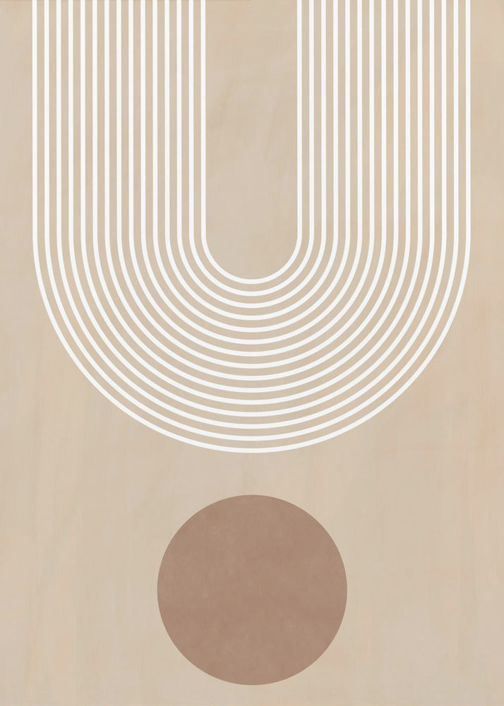 Beige Arc Poster - Kunstdruck | Leinwand-Bilder