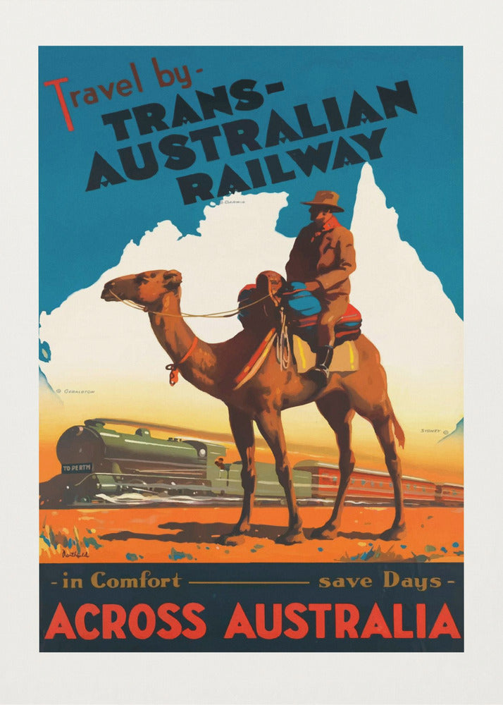 Chemin de fer transaustralien Posters - Affiche Artistique | Tableaux sur Toile