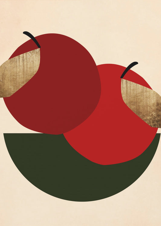Twee rode appels | Posters - Kunstdrukken