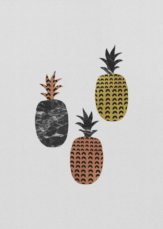Skandinavisk ananas | Plakater - Kunsttrykk