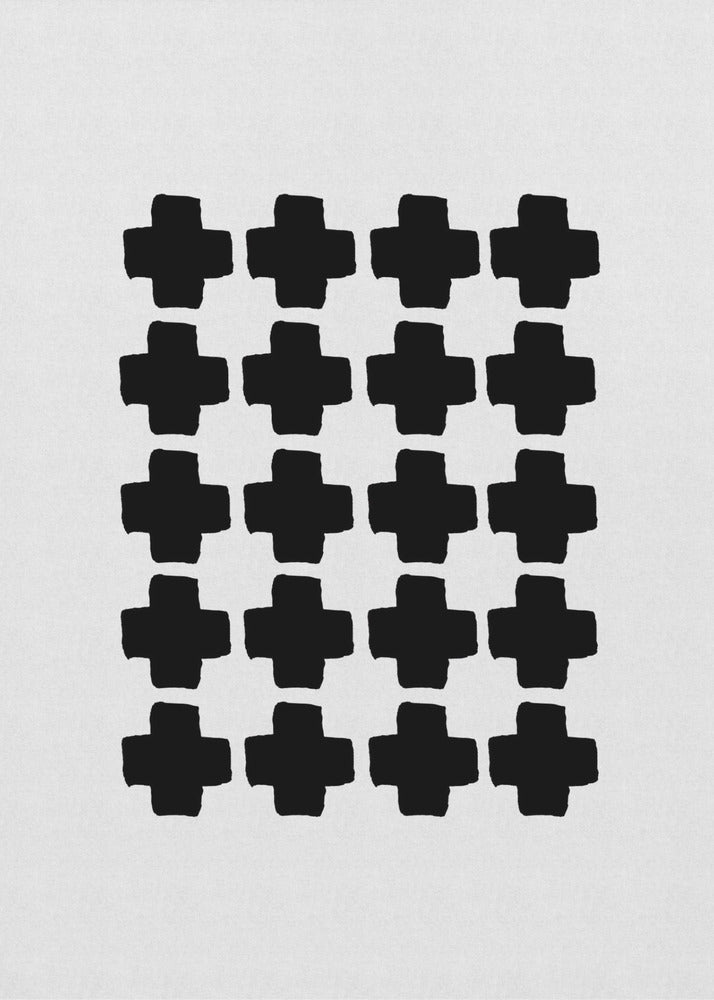 Svartvitt abstrakt III | Canvas