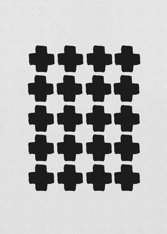 Astratto in bianco e nero III | Stampe su Tela
