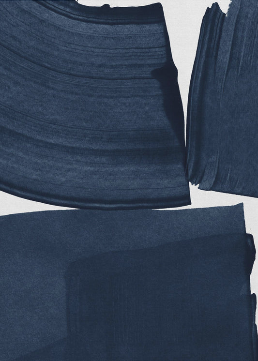 Dipinto minimalista blu I | Stampe su Tela