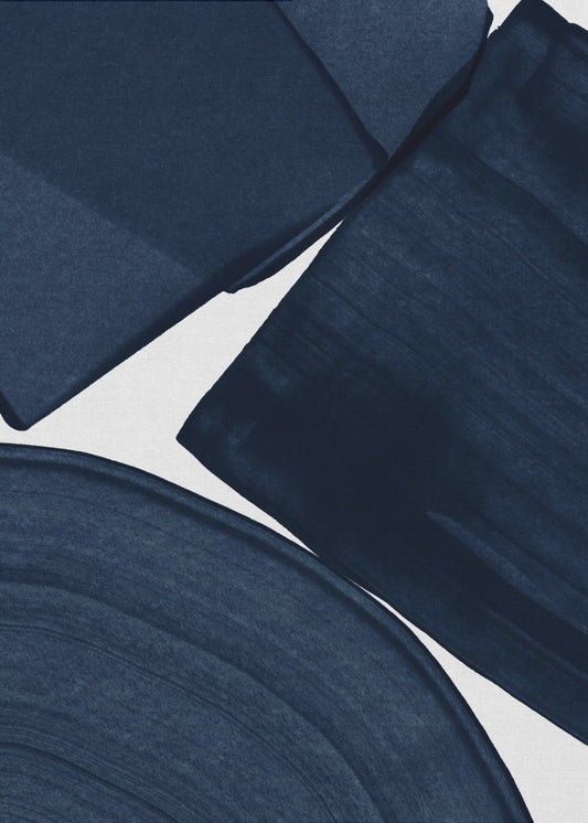 Dipinto minimalista blu II | Stampe su Tela