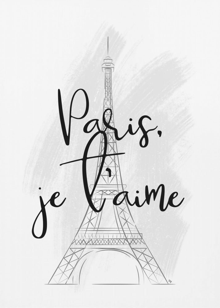 Amor en París Boceto | Impresiones en Lienzo