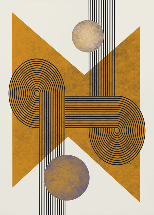 Strukturierte Komposition aus der Mitte des Jahrhunderts 4 | Poster