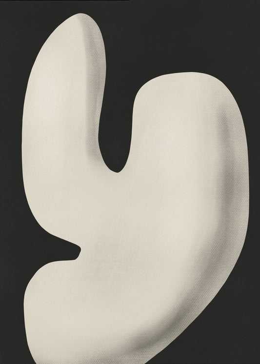 Abstrakte weiße Skulptur Y | Poster