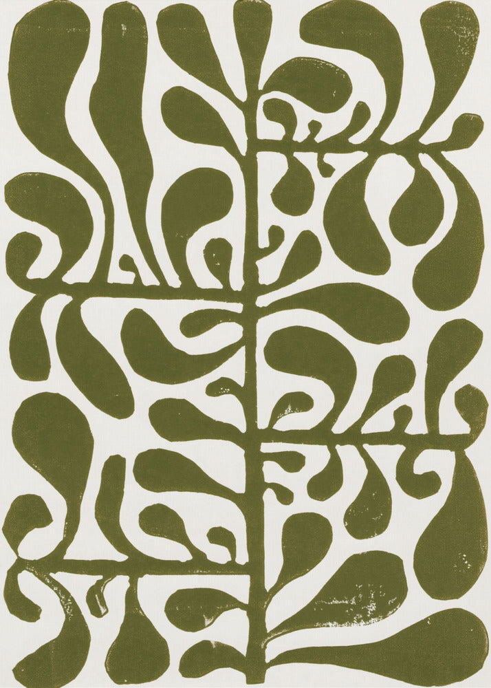 Linocut Plant #1 | Poster