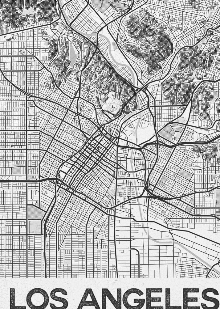 Los Angeles Bianco | Stampe su Tela