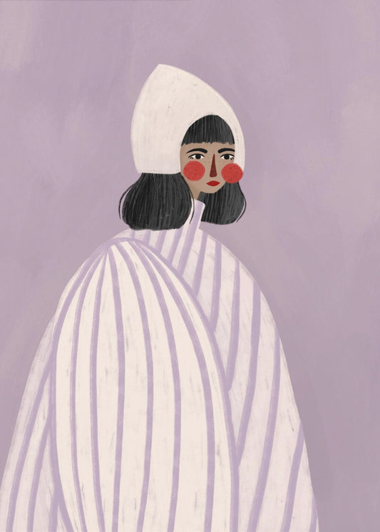 De vrouw met de witte hoed | Canvasprints