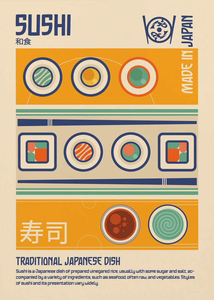 Sushi Japans eten Afdrukken | Canvasprints