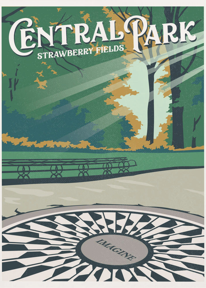 Central Park New York -matkajuliste | Canvastaulut