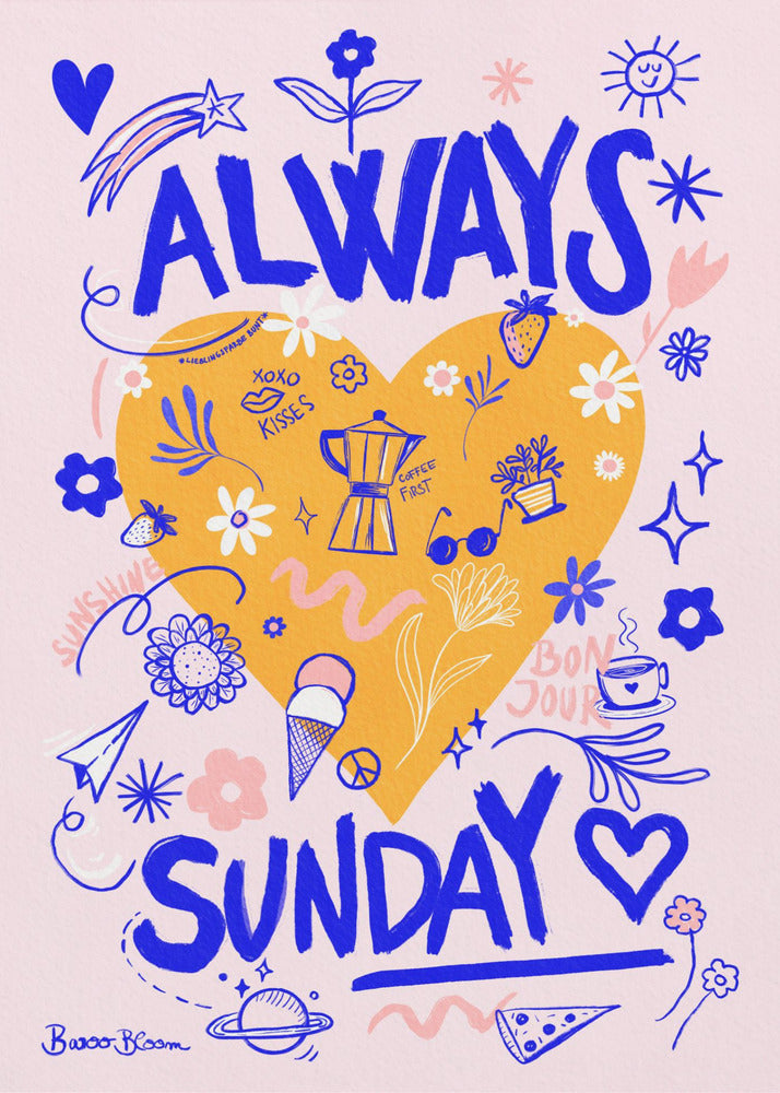 Altijd zondag | Canvasprints