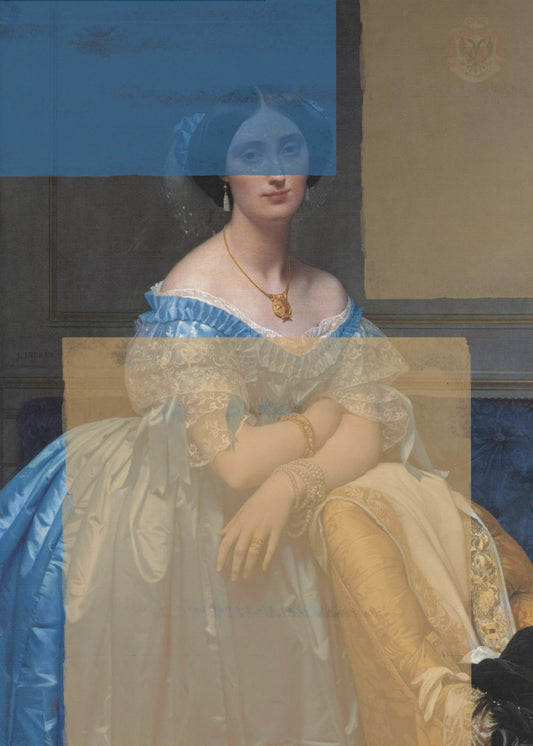 Baroque Portrait Contemporary Collage | Poster