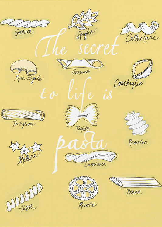 The Secret To Life Is Pasta | Poster