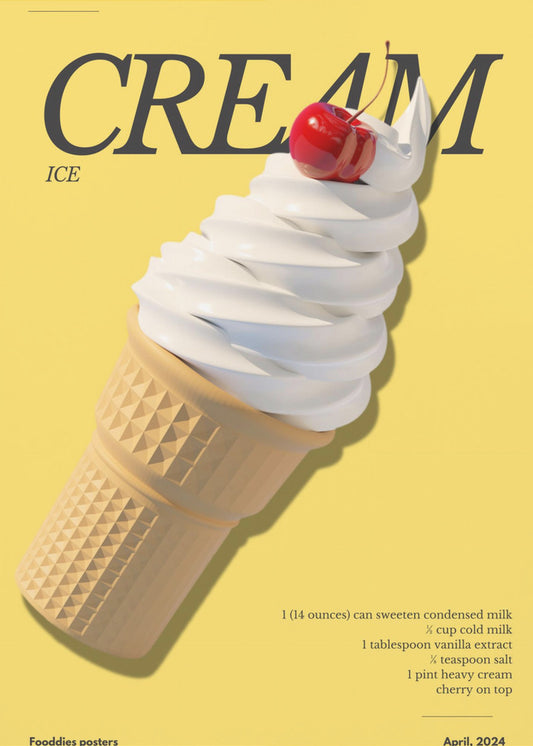 Cherry on Top Ice Cream | Poster