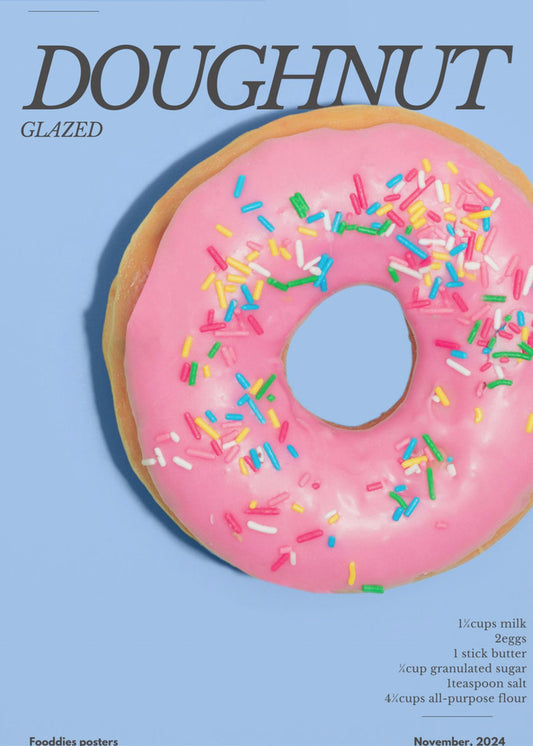Pink Glaze Doughnut | Poster