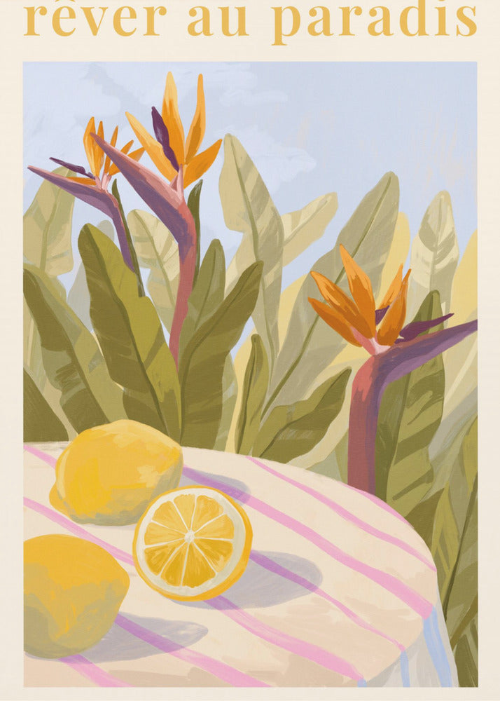 Drömmer om paradiset - Citron | Canvas