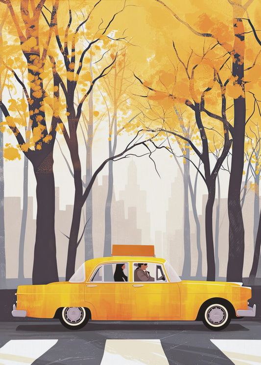 New York City aquarel digitaal schilderij (6) | Canvasprints