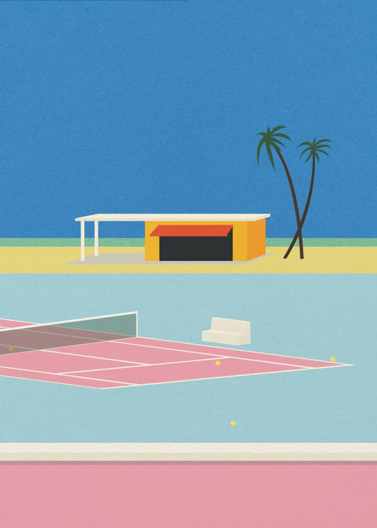 Tennis By the Beach | Poster