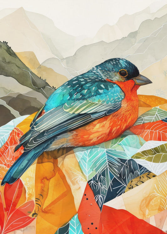 Bird Watercolor Animal Art | Poster