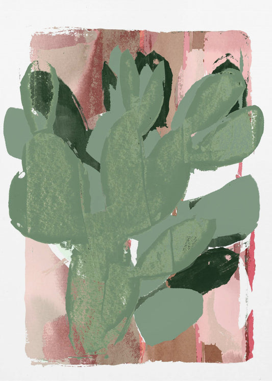 Cactus Verde Rosa 3 | Impresiones en Lienzo