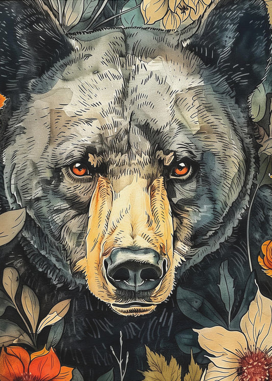 Animal Bear Watercolor Animal Art 9 | Poster