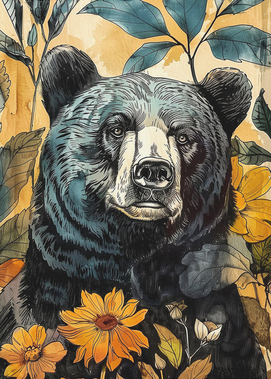 Animal Bear Watercolor Animal Art 7 | Poster