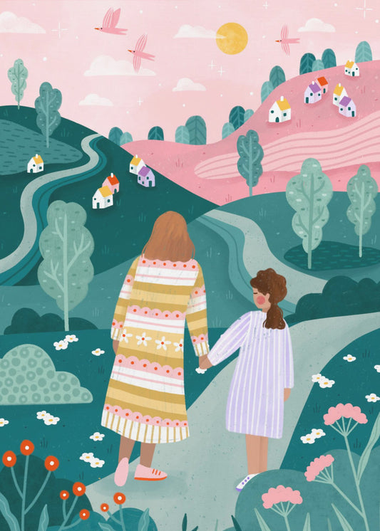 Mum Daughter In Nature | Poster