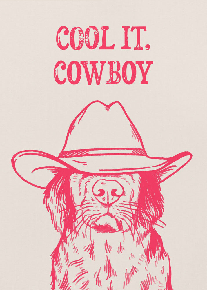 Cooles Cowboy-Pink | Leinwand-Bilder