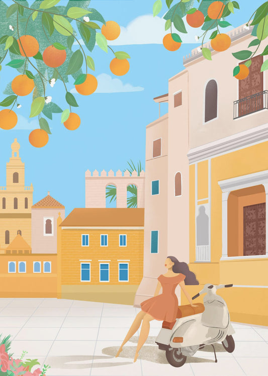Sevilla-Orangen, Spanien | Leinwand-Bilder