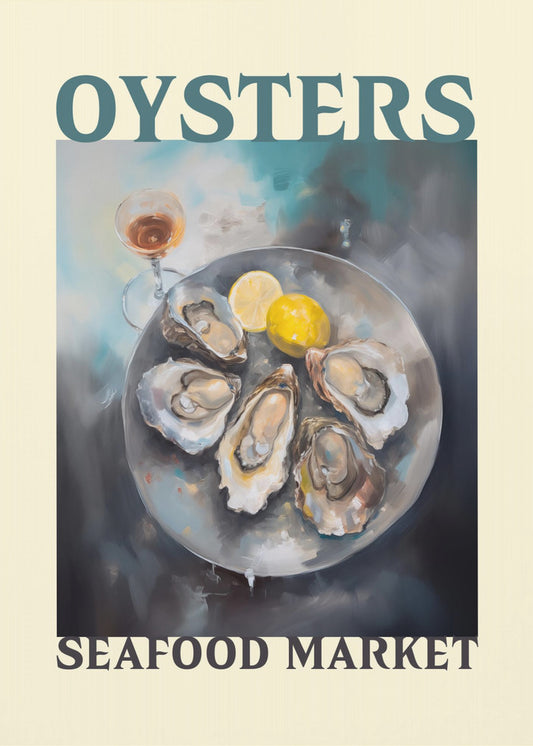 Ostron och skaldjursmarknad | Poster