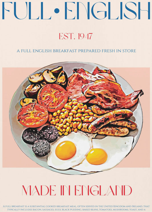 Traditionelles englisches Frühstück | Poster