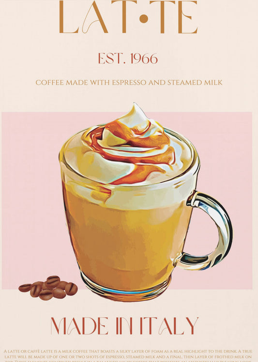 Cremiger Latte-Genuss | Poster