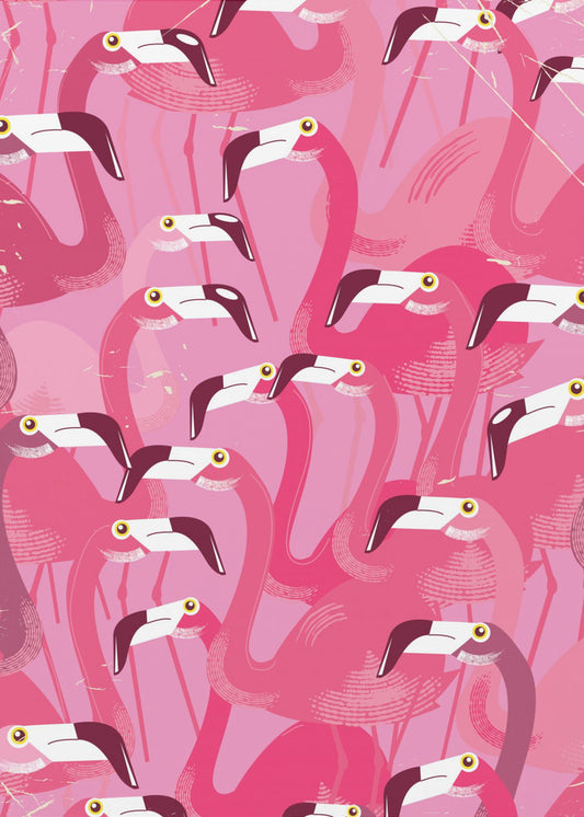 Flock of Flamingos | Canvas