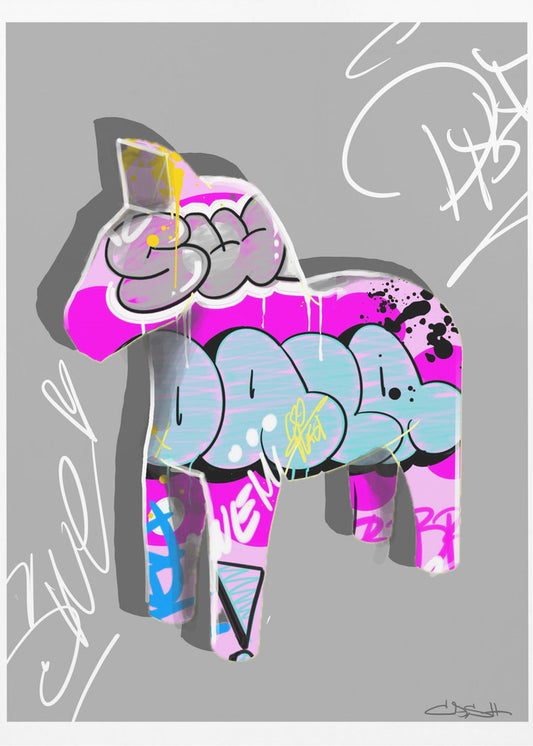 Colorful Pony Graffiti | Canvas