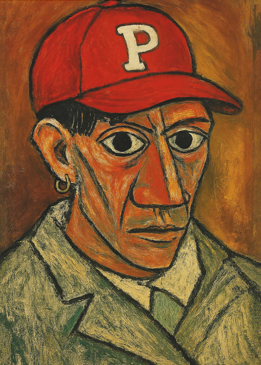 Red Cap Gaze | Canvas